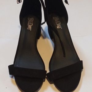 Brash open toe heel